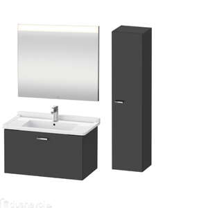Мебель для ванных комнат Duravit XBase 80, 1 ящик, графит матовый XB6036, подвесная