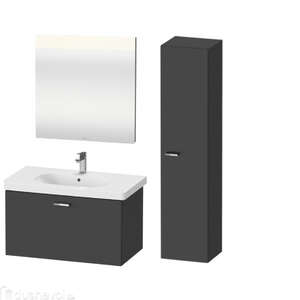 Мебель для ванных комнат Duravit XBase 80, 1 ящик, каштан, подвесная