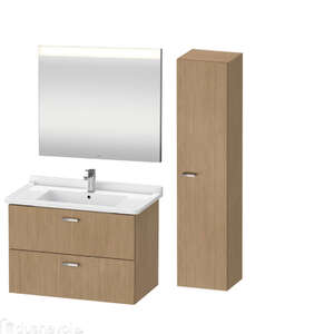 Мебель для ванных комнат Duravit XBase 80 2 ящика, европейский дуб XB6186, подвесная