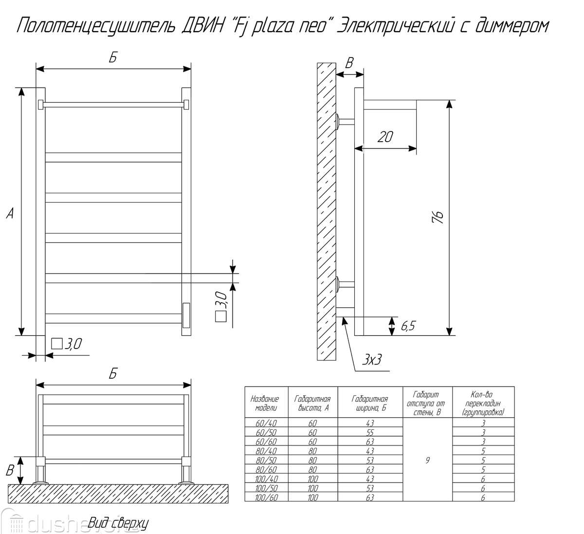 Полотенцесушитель электрический Двин Fj plaza neo 80x50 4657771770128 белый  купить в Екатеринбурге - цена 11924 руб в интернет-магазине сантехники  Dushevoi.ru