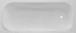 Ванна из литьевого мрамора Эстет Альфа 170х70 ФР-00006565, белая, пристенная