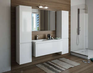 Мебель для ванной комнаты Эстет Dallas Luxe 115 подвесная 1 ящ. белая L