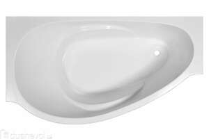 Ванна из литьевого мрамора Эстет Грация 170x94, белая, угловая