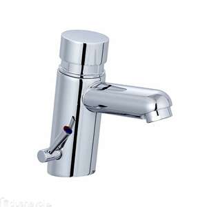 Смеситель для раковины Fashun A527 хром нажимной/порционный с ручной регулировкой температуры воды