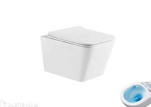 Унитаз подвесной GID Tornado Tr2143TF безободковый, с сиденьем микролифт, белый глянцевый