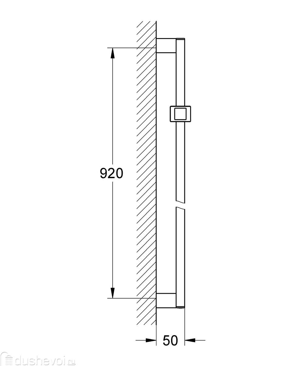 Полка на штангу для душа grohe