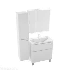 Мебель для ванной комнаты Grossman Адель 80 напольная, 2 ящика, белая