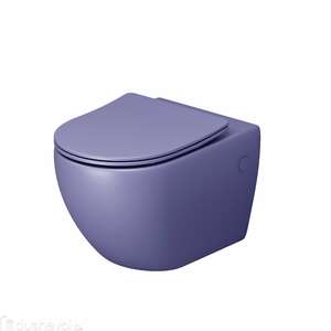 Унитаз подвесной Grossman Color GR-4411LIMS фиолетовый матовый, с крышкой микролифт