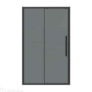 Душевая дверь в нишу Grossman Cosmo 100x195 100.K33.02.100.21.10 стекло тонированное, профиль черный матовый