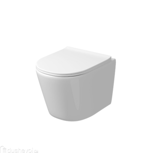 Унитаз подвесной Grossman GR-4477SQ безободковый, с сиденьем микролифт, белый