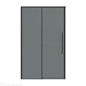 Душевая дверь в нишу Grossman Galaxy 100x195 100.K33.01.100.21.10 стекло тонированное, профиль черный матовый
