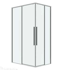Душевой уголок Grossman Galaxy 110x90 300.K33.01.1190.10.00 без поддона, стекло прозрачное, профиль хром
