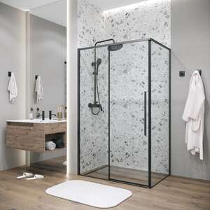 Душевой уголок Grossman Galaxy 120x80 120.K33.01.1280.21.00 без поддона, стекло прозрачное, профиль черный матовый