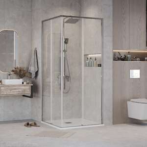 Душевой уголок Grossman Galaxy 80x70 300.K33.01.8070.10.00 без поддона, стекло прозрачное, профиль хром