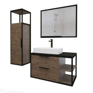 Мебель для ванной комнаты Grossman Лофт 90 см веллингтон