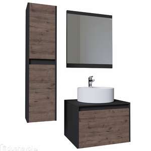 Мебель для ванной комнаты Grossman Смарт 60 см веллингтон, графит