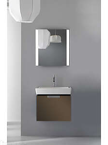 Мебель для ванной комнаты Jacob Delafon EB1130-G80 Reve 57 см., для раковин Е4802, 1 ящик (светло-коричневый), подвесная