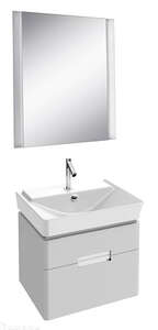 Мебель для ванной комнаты Jacob Delafon EB1134-G1C Reve 57 см., для раковин Е4802, 2 ящика (белый), подвесная