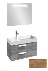 Мебель для ванной комнаты Jacob Delafon EB1302-E70 Rythmik 80 см., 2 ящика, для раковины EXР112-Z (арлингтонгский дуб), подвесная