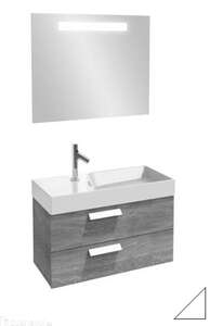 Мебель для ванной комнаты Jacob Delafon EB1302-N18 Rythmik 80 см., 2 ящика (белый блестящий), подвесная