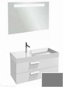 Мебель для ванной комнаты Jacob Delafon EB1304-N14 Rythmik 100 см., 2 ящика, для раковины ЕХN112-Z (серый антрацит), подвесная