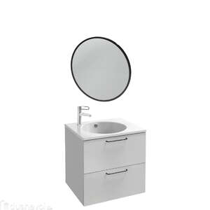 Мебель для ванной комнаты Jacob Delafon EB2520-R9-N18 Odeon Rive Gauche 60, 2 ящика,  меламин, белый, ручки черные