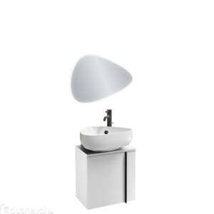 Мебель для ванной комнаты Jacob Delafon EB3045G-N18 Nouvelle Vague 45 левая (белый глянец), подвесная