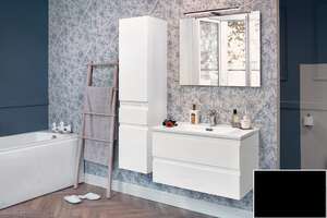 Мебель для ванной комнаты Jacob Delafon Madeleine EB2055-J54 100 см., 2 ящика, блестящая черная R, подвесная