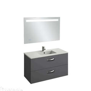 Мебель для ванной комнаты Jacob Delafon Ola 100 серый антрацит, подвесная