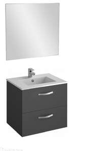 Мебель для ванной комнаты Jacob Delafon Ola 60 серый антрацит, подвесная