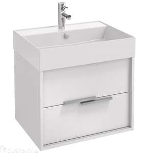 Мебель для ванной комнаты Jacob Delafon Vivienne 60 см подвесная, белая глянцевая