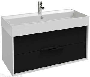 Мебель для ванной комнаты Jacob Delafon Vivienne 60 см подвесная, черная матовая
