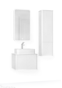 Мебель для ванной комнаты Jorno Pastel 58 см подвесная, белая