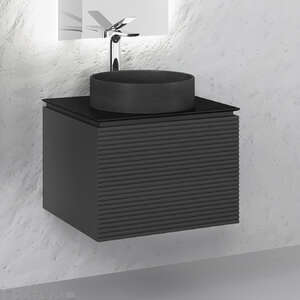 Мебель для ванной комнаты Jorno Stone 60 подвесной, антрацит
