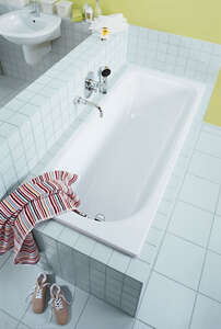 Стальная ванна Kaldewei Saniform Plus 1125.3000.3001 С противоскользящим покрытием и покрытием Easy Clean 160x75