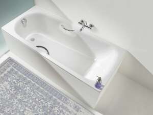 Стальная ванна Kaldewei Saniform Plus Star 1335.3000.3001 С противоскользящим покрытием и покрытием Easy Clean 170x70