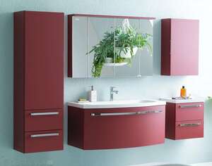 Комплект мебели Kolpa-San Adele 70 см красная