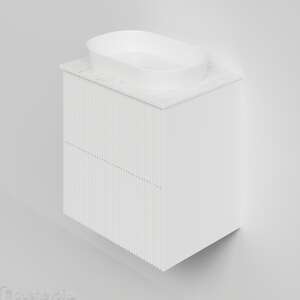 Мебель для ванной комнаты La Fenice Terra TWIN 60 см, подвесная, 2 ящика, Bianco