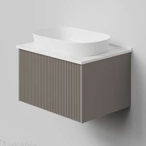 Мебель для ванной комнаты La Fenice Terra 60 см, подвесная, 1 ящик, Cappuccino