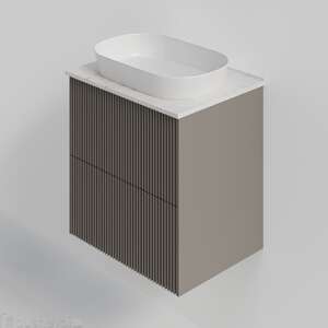 Мебель для ванной комнаты La Fenice Terra TWIN 60 см, подвесная, 2 ящика, Cappuccino