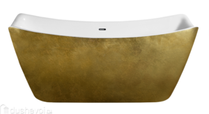 Акриловая ванна Lagard Meda Treasure Gold  170x78