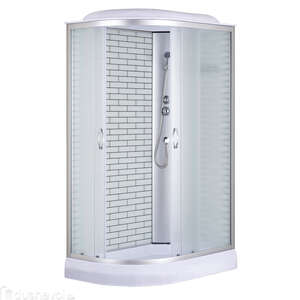 Душевая кабина Loranto 120x80 CS-66120-13R FW 120 стекло матовое, профиль хром