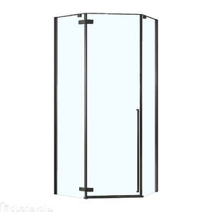 Душевой уголок Loranto Neo 90x90 CS-22107B стекло прозрачное, профиль черный