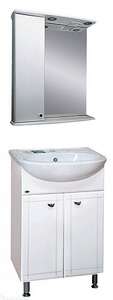 Мебель для ванной комнаты Misty Уют 50 см напольная, белая