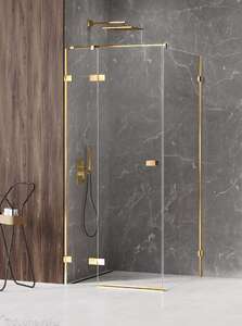 Душевой уголок New Trendy AVEXA Gold 100x90 EXK-1662 стекло прозрачное, профиль золото