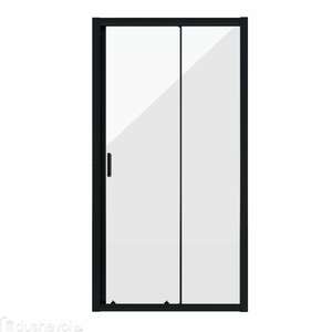 Душевая дверь Niagara 130х190 NG-82-13AB раздвижная, стекло прозрачное, профиль черный