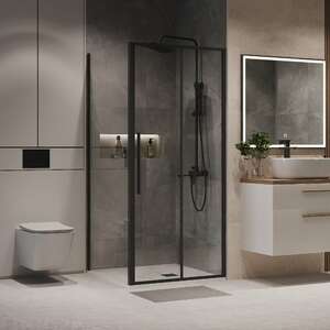 Душевой уголок Niagara Nova 100x80 NG-84-10AB-A80B-34 стекло прозрачное, профиль черный матовый, без поддона