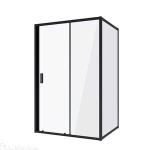 Душевой уголок Niagara Nova 110х80 NG-82-11AB-A80B стекло прозрачное, профиль черный