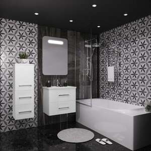 Мебель для ванной комнаты Opadiris Арабеско 60 см, подвесная белая