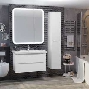 Мебель для ванной комнаты Opadiris Элеганс 90 см белый